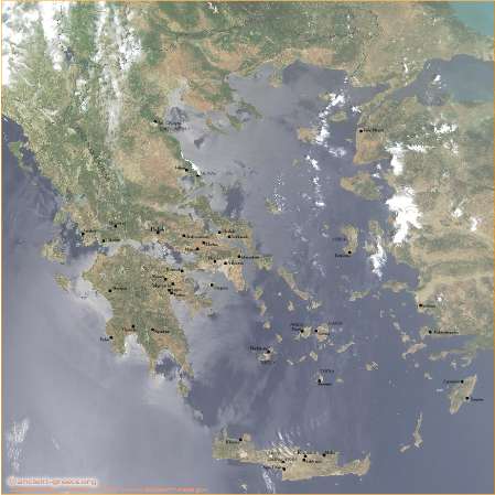 Map of Mycenaean Greece